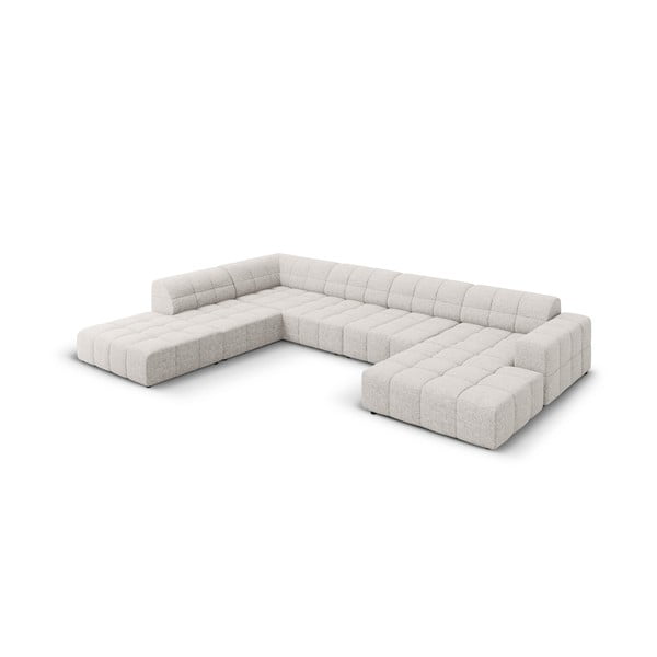 Divano angolare grigio chiaro (angolo sinistro/"U") Chicago - Cosmopolitan Design-image-3