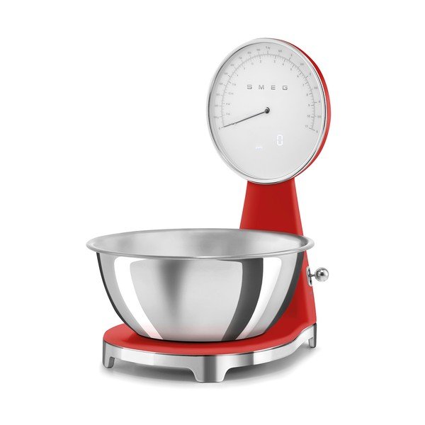 Bilancia da cucina digitale rossa in plastica – SMEG-image-4