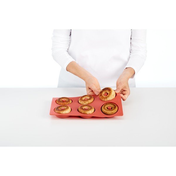 Stampo da forno in silicone adatto per donut 17,5x30,5 cm – Lékué-image-1