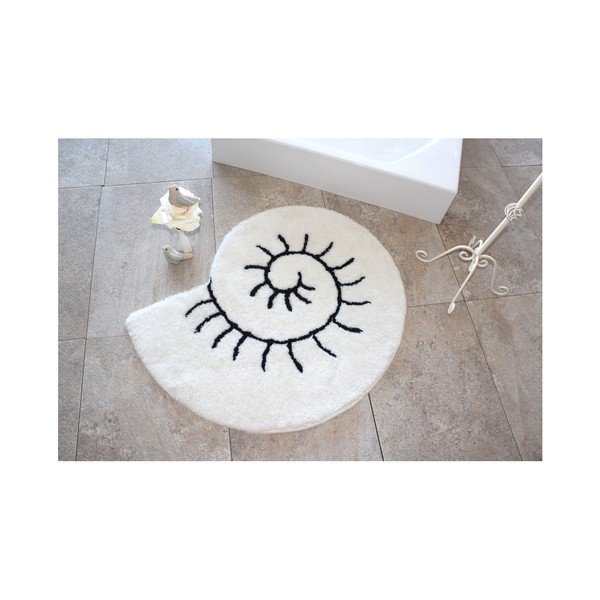 Tappeto da bagno Helix Ecru, ⌀ 90 cm - Foutastic