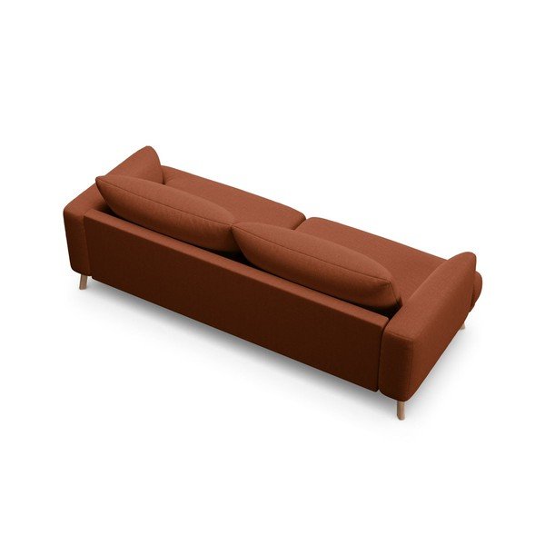Divano color terracotta 200 cm Naomi – Micadoni -image-2