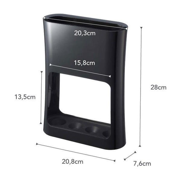 Portaombrelli nero Oval - YAMAZAKI-image-4