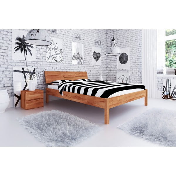 Letto matrimoniale in legno di faggio 140x200 cm Vento - The Beds-image-4