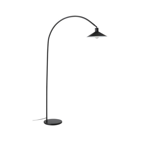 Lampada da terra nera in metallo con struttura flessibile (altezza totale 169 cm) Louisiana – Ellos Home