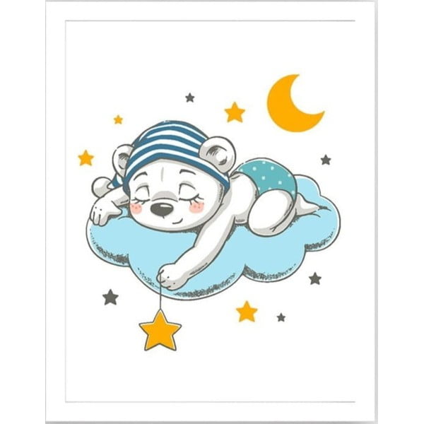 Quadro per bambini 24x29 cm Teddy - Wallity