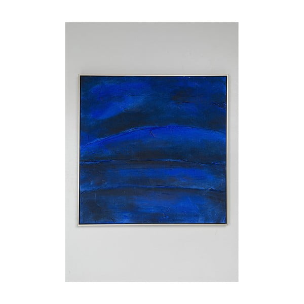 Pittura a olio astratta Blu profondo, 80 x 80 cm - Kare Design