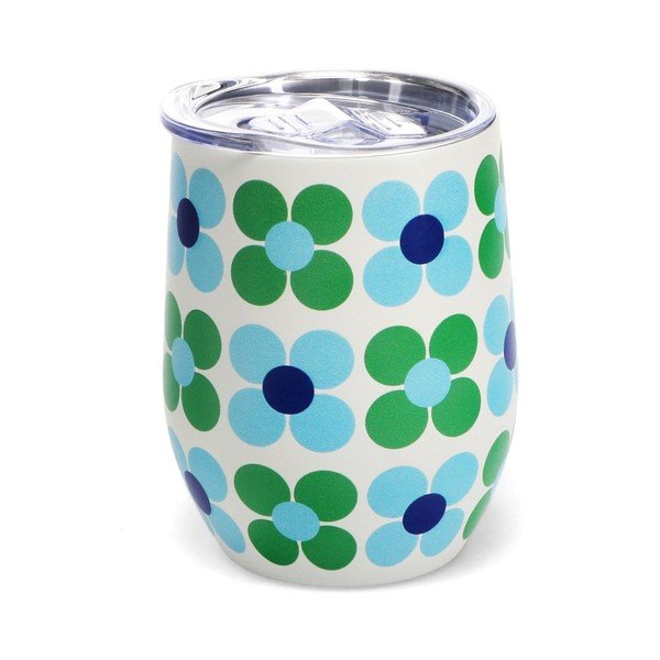 Tazza da viaggio 350 ml Blue and green Daisy - Rex London