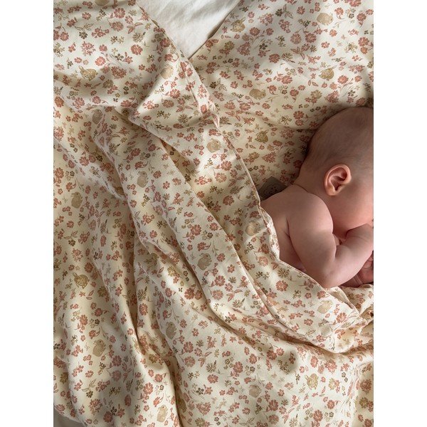 Set copripiumino e federa da bambini beige in cotone organico per culla 70x100 cm Augusta – Cam Cam Copenhagen-image-1