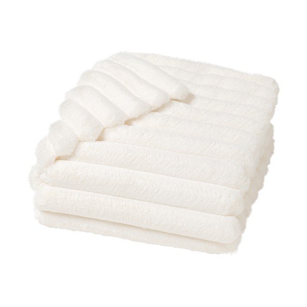 Coperta color crema in micropile 180x220 cm Boudoir – douceur d'intérieur