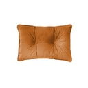 Cuscino arancione Velvet Button, 40 x 60 cm - Tiseco Home Studio