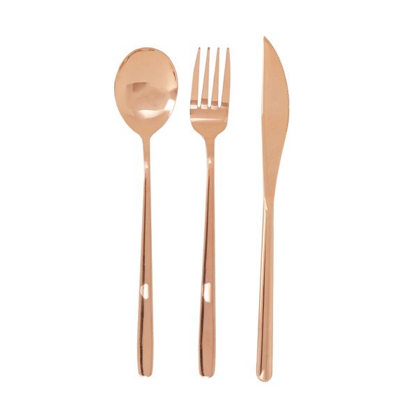 Posate in acciaio inox color rame 6 pezzi Mimo - Premier Housewares-image-2