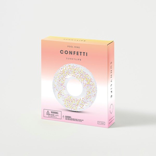 Anello gonfiabile , ø 110 cm Confetti - Sunnylife-image-4