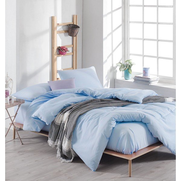 Biancheria blu per letto matrimoniale 200x200 cm Paint - Mijolnir-image-1