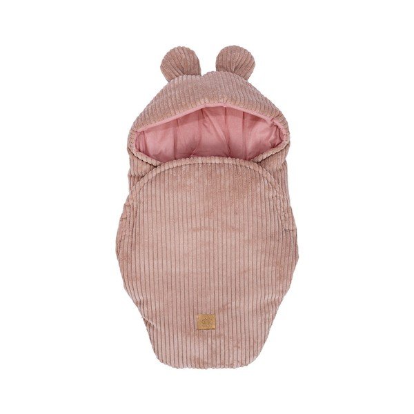 Copertina per neonati rosa in velluto a coste 45x80 cm – Meowbaby