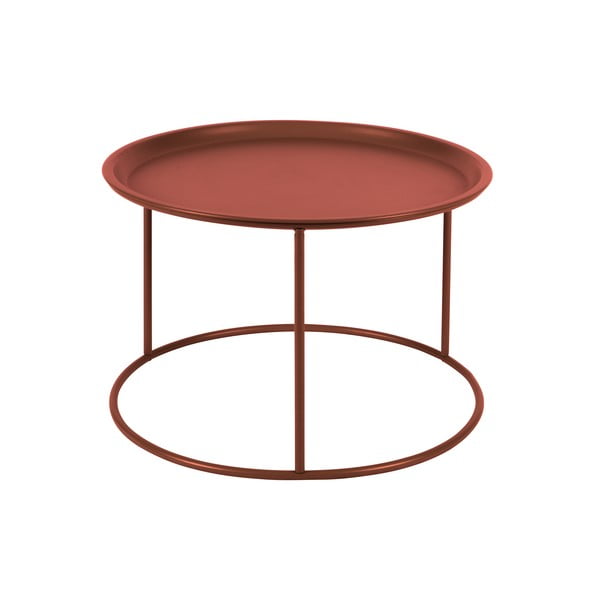 Tavolino rosso , ø 56 cm Ivar - WOOOD