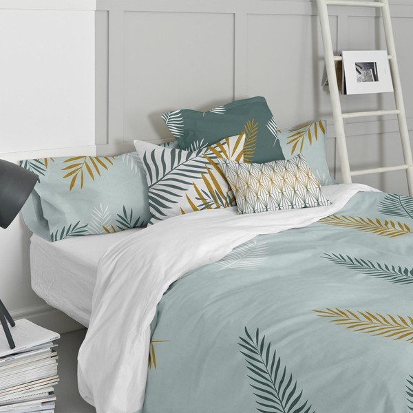 Set di 2 federe in cotone Foliage - Blanc-image-1