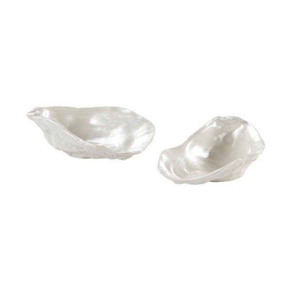 Ciotoline in set da portata bianche in dolomite 2 pz Kelia – Jotex