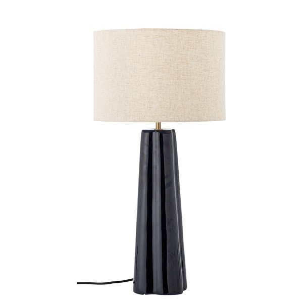 Lampada da tavolo blu/color crema in metallo con paralume in tessuto (altezza totale 61 cm) Cornelie – Bloomingville
