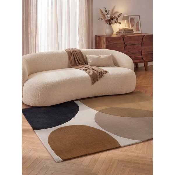 Tappeto marrone cognac in lana 120x170 cm Ruvia – Villeroy&Boch-image-3