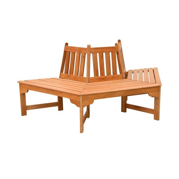 Panca da giardino di colore naturale in legno massiccio Ontario – Garden Pleasure