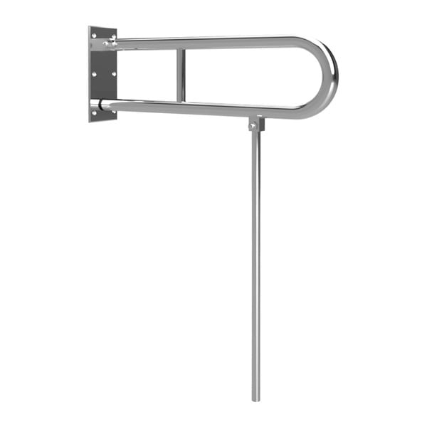 Maniglia a muro in acciaio inox per bagno 62 cm Handicap - Sapho