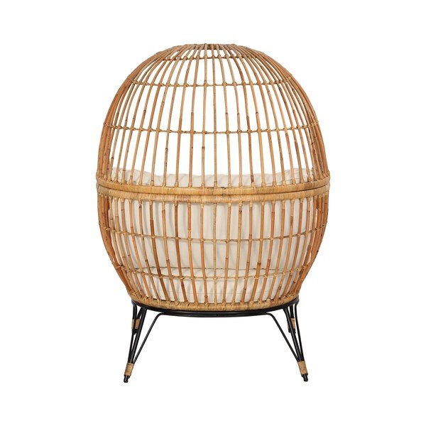 Poltrona da giardino in rattan Beige Nodi - Bonami Essentials-image-2