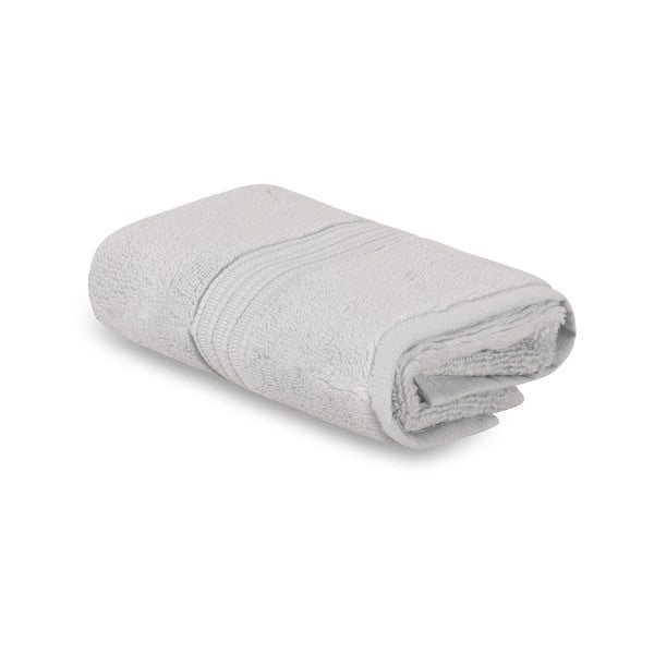 Asciugamano in cotone grigio chiaro 50x30 cm Chicago - Foutastic