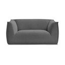 Divano grigio scuro con rivestimento in velluto a coste 170 cm Giorgia – Bobochic Paris