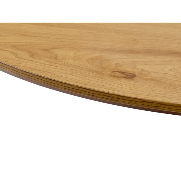 Tavolo da pranzo rotondo con piano effetto rovere ø 100 cm Cesura – Unique Furniture-image-1