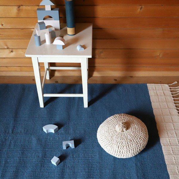 Tappeto blu 150x100 cm Lucia - Nattiot-image-1