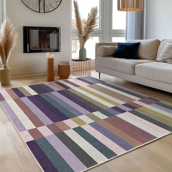 Tappeto viola lavabile 60x100 cm Purple Rain – Mila Home-image-3