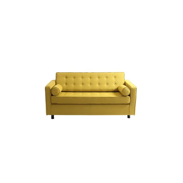 Divano letto giallo di forma personalizzata con due posti a sedere Topic - CustomForm