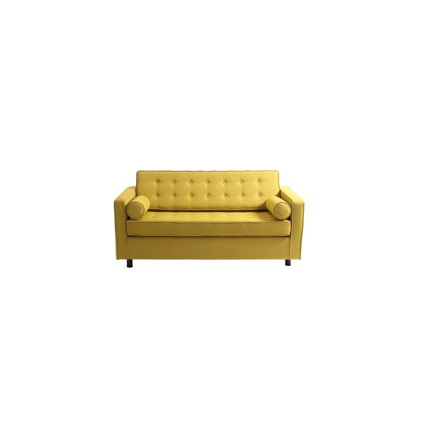 Divano letto giallo di forma personalizzata con due posti a sedere Topic - CustomForm