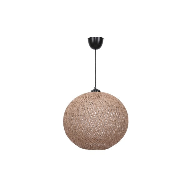 Lampadario beige con paralume in iuta ø 38 cm – Opviq lights