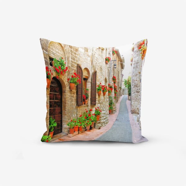 Federa in misto cotone Colorful Street, 45 x 45 cm - Minimalist Cushion Covers