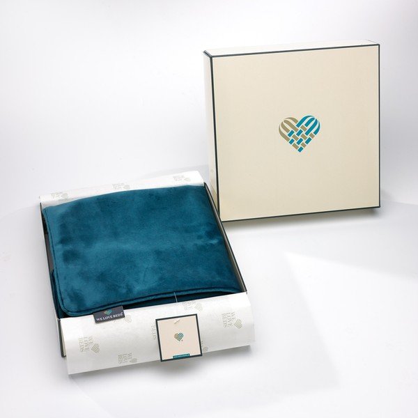 Federa verde petrolio , 50 x 50 cm Teal - WeLoveBeds-image-4