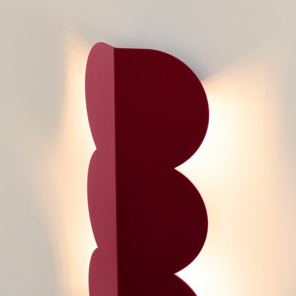 Lampada da parete burgundy in alluminio BISCUIT – Thoro-image-2