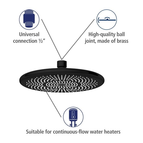 Soffione doccia ø 22,5 cm Water Saving - Wenko-image-3