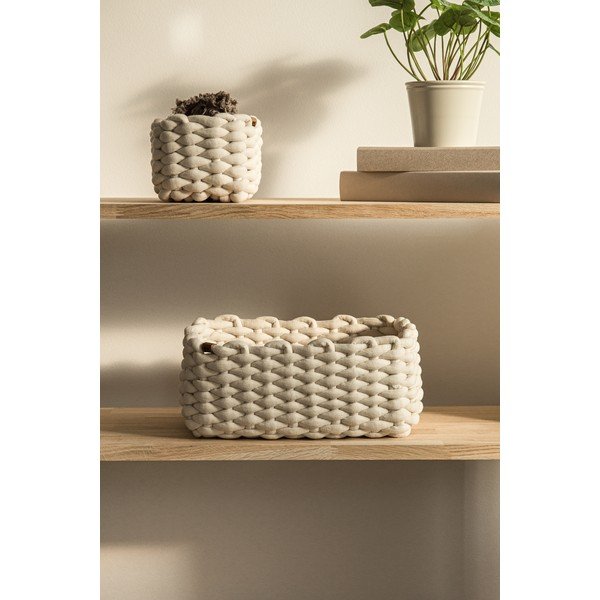 Cesto in tessuto 35x25x14 cm Peach Skin M – Bigso-image-1