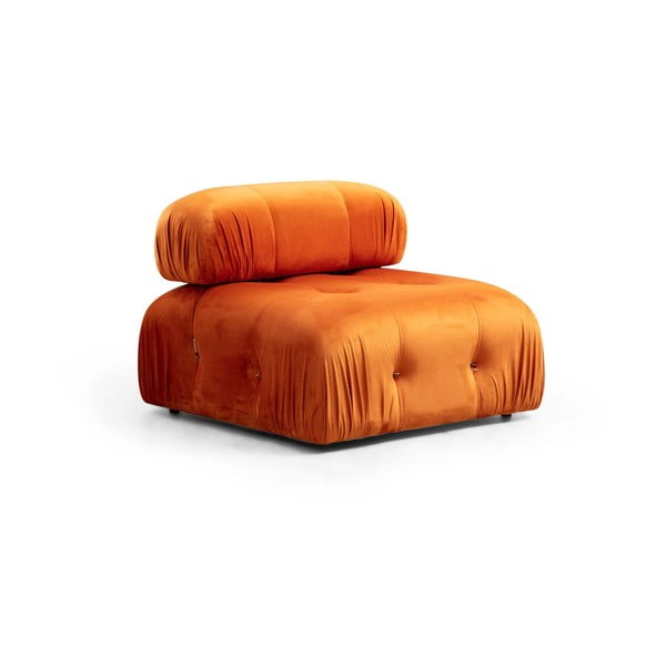 Modulo divano in velluto arancione (parte centrale) Bubble - Artie
