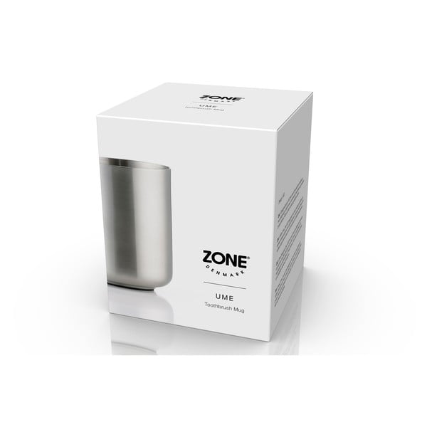 Portaspazzolino color argento opaco in acciaio inox Ume – Zone-image-3