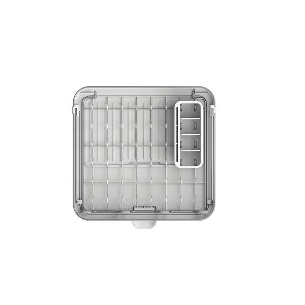 Scolapiatti regolabile argentato in plastica 35,5x38 cm Extend Steel Plus – Joseph Joseph-image-4