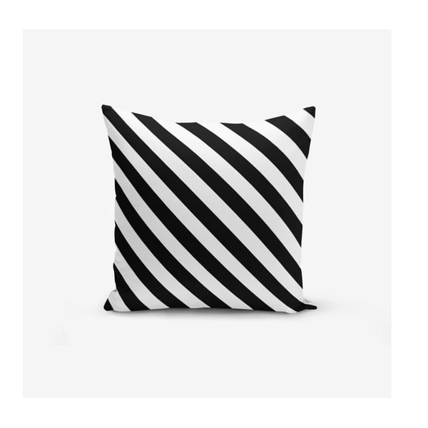 Set di 4 federe BW Graphic Patterns, 45 x 45 cm - Minimalist Cushion Covers-image-3