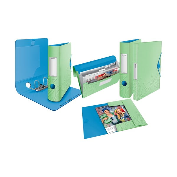 Zelená aktovka s přihrádkami Leitz-image-4