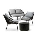 Set di mobili da giardino Nord con divano a due posti e tavolo Loris, ø 60 cm - Bonami Selection