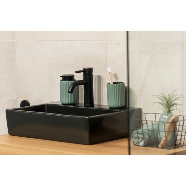 Distributore di sapone in ceramica verde Belluno - Wenko-image-3