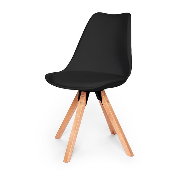 Set di 2 sedie nere con base in faggio Gina - Bonami Essentials