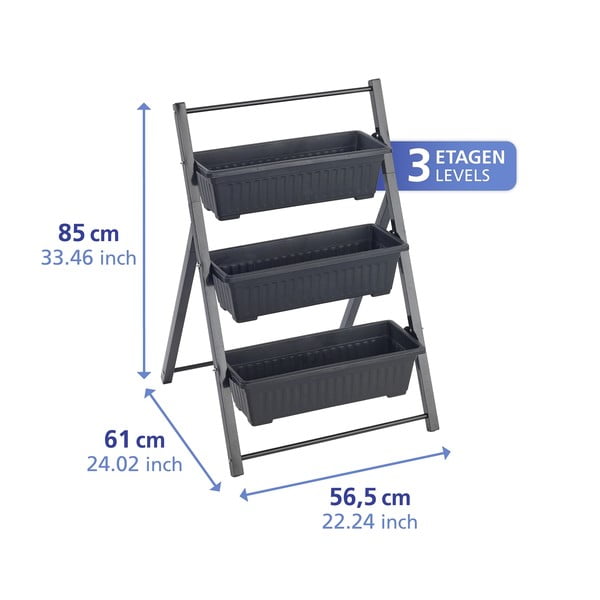 Supporto per fiori in metallo (altezza totale 85 cm) Vertical – Maximex-image-2