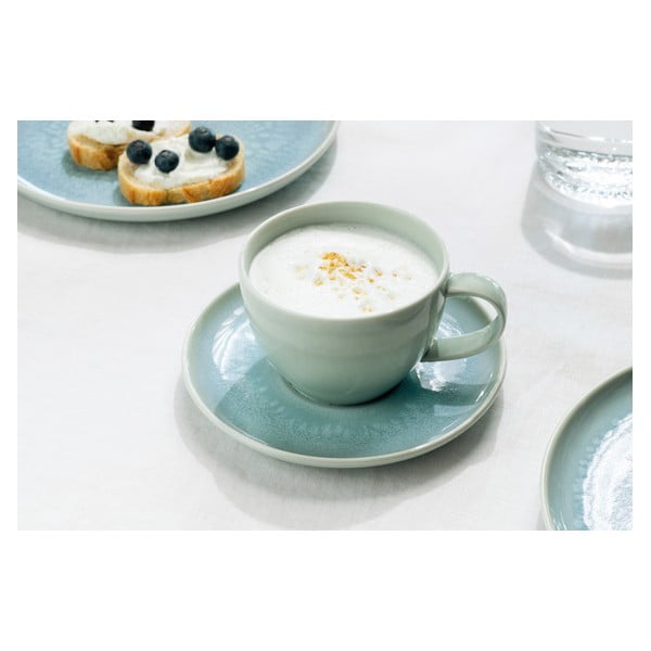 Tazza per cappuccino blu/turchese in porcellana 250 ml Crafted Blueberry – like | Villeroy & Boch-image-1