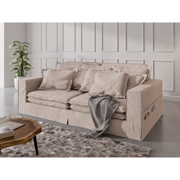Divano beige 236 cm Nora – Ropez-image-3